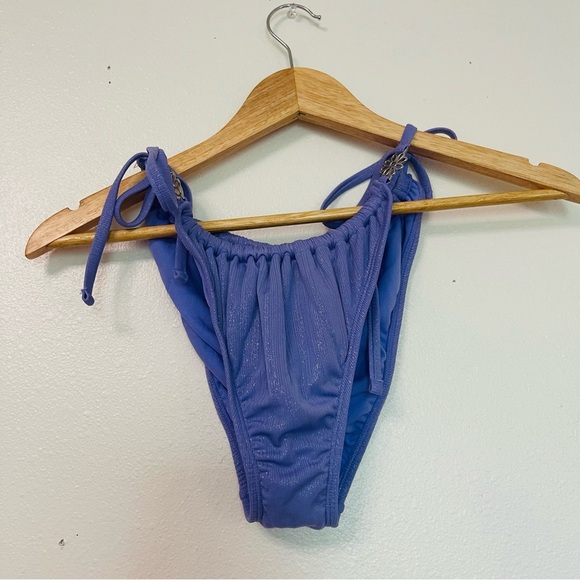 wild fable Other - NWT Wild Fable Purple Sparkly FairyCore Tied High Leg Bikini Bottoms Medium